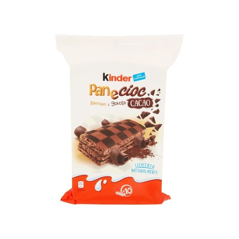 KINDER PANECIOC CACAO 10 PIÈCES