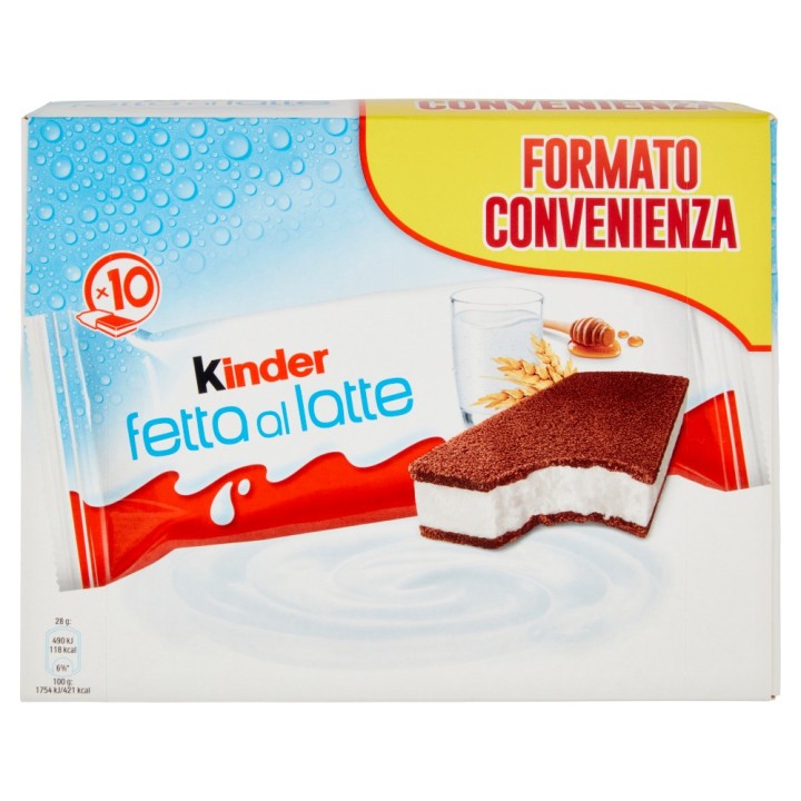 KINDER FETTE A LATTE 10 PZ