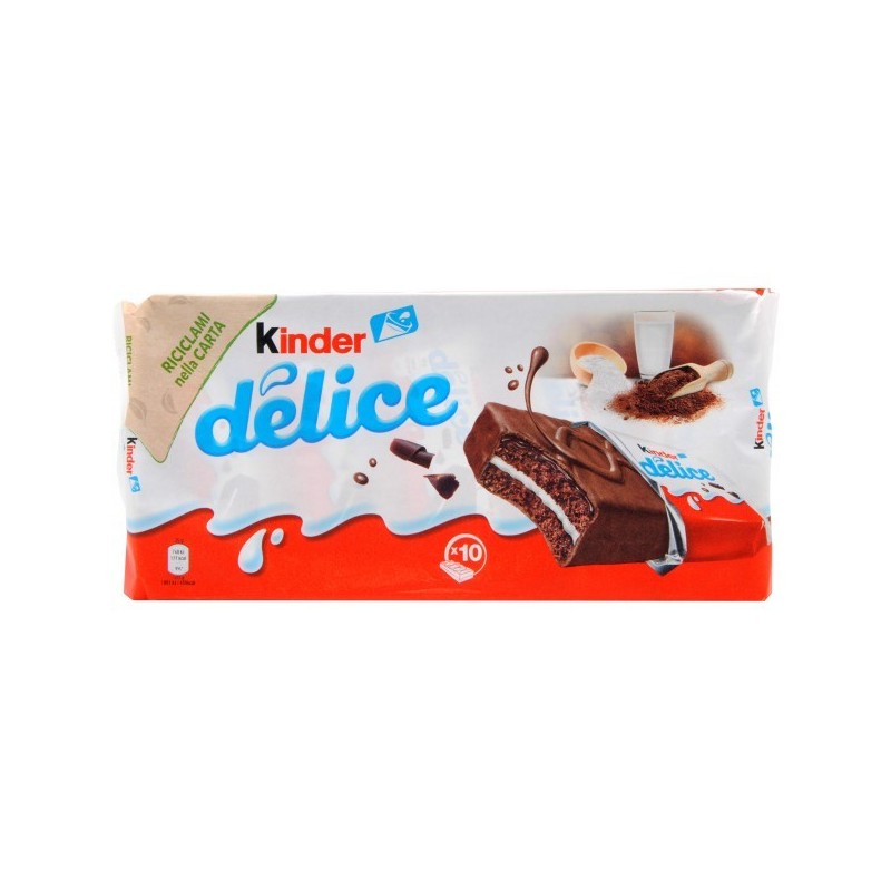 KINDER DÉLICE – PAQUET DE 10 GÂTEAUX FERRERO