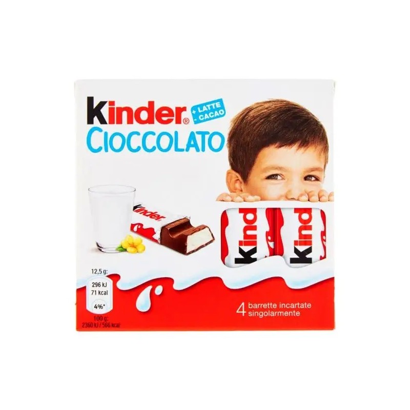 KINDER CHOCOLAT PAQUET DE 4 PIÈCES