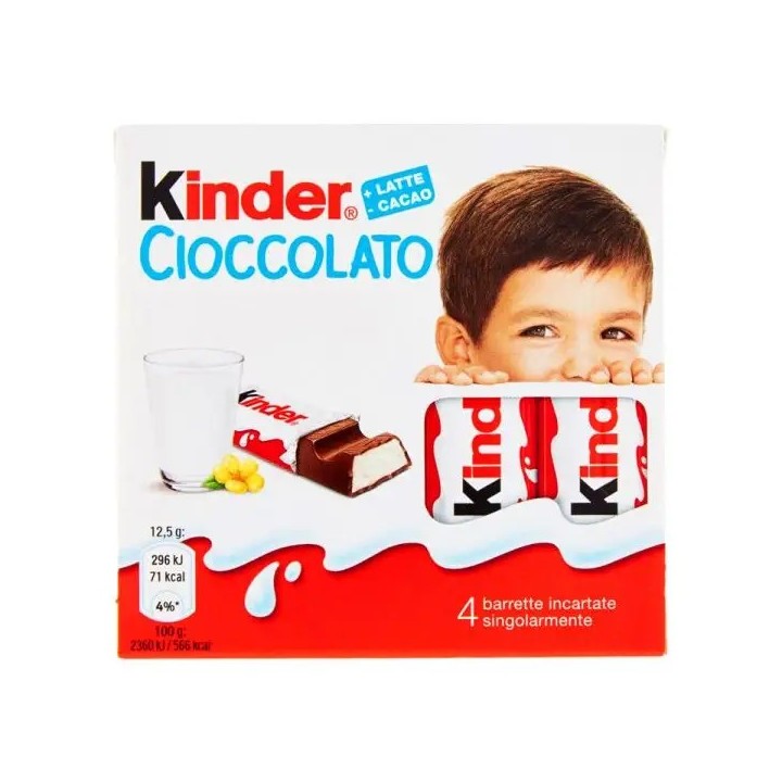 KINDER CIOCCOLATO CONFEZIONE DA 4PZ