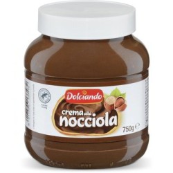 CRÈME À TARTINER AUX NOISETTES DOLCIANDO 750 GR