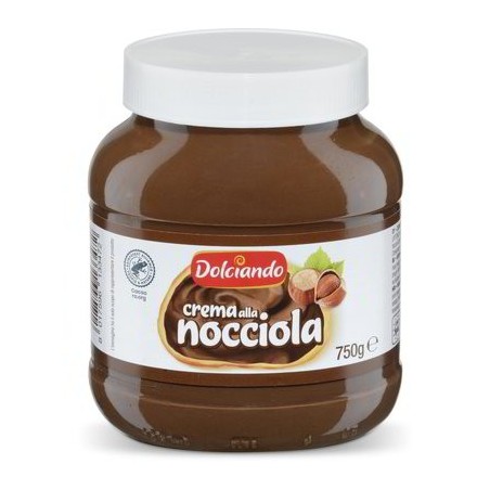 CRÈME À TARTINER AUX NOISETTES DOLCIANDO 750 GR
