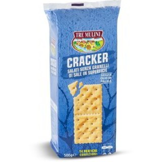 CRACKER NON SALATI IN SUPERFICIE TRE MULINI 500 GR
