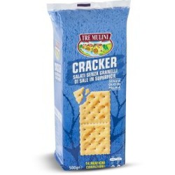 CRACKERS SANS SEL EN SURFACE TRE MULINI 500 G