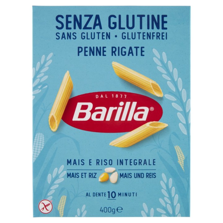 PASTA BARILLA PENNE RIGATE SENZA GLUTINE 400 GR