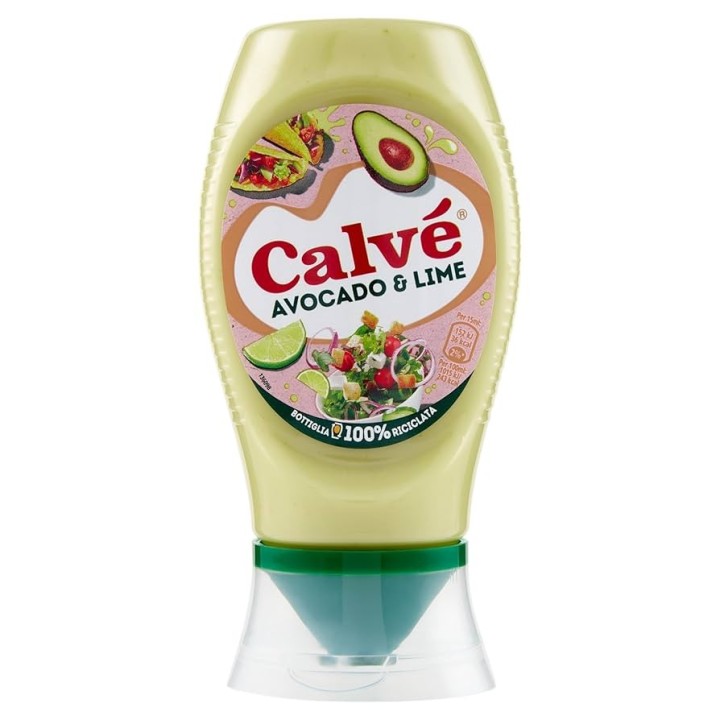 SALSA AVOCADO LIME E JALAPENO CALVE 219 GR