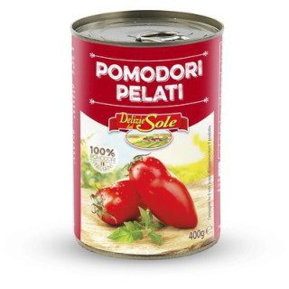 POMODORI PELATI 400 GR DELIZIE DEL SOLE