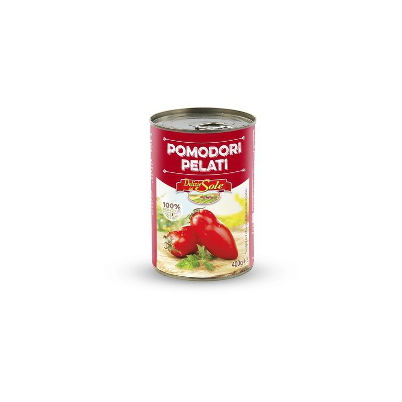 TOMATES PELÉES 400 G DELIZIE DEL SOLE