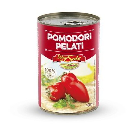 TOMATES PELÉES 400 G DELIZIE DEL SOLE