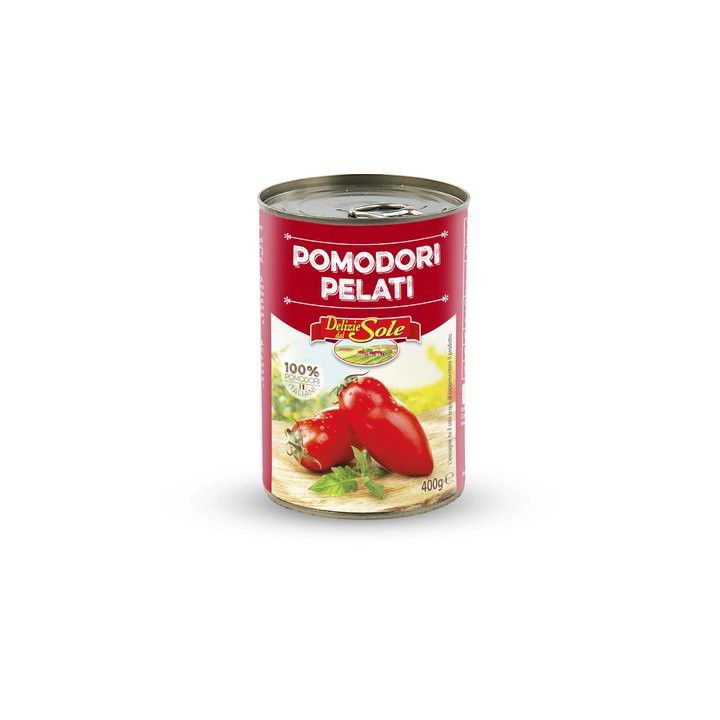 POMODORI PELATI 400 GR DELIZIE DEL SOLE