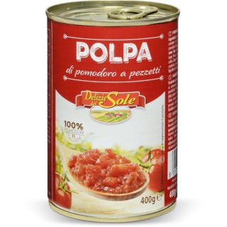 POLPA DI POMODORO A PEZZETTI DELIZIE DEL SOLE 400 GR