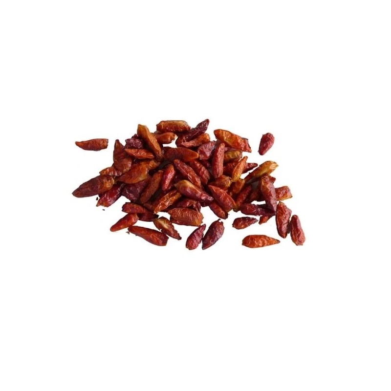 PETITS PIMENTS ENTIERS SÉCHÉS EN SACHET DE 50 G