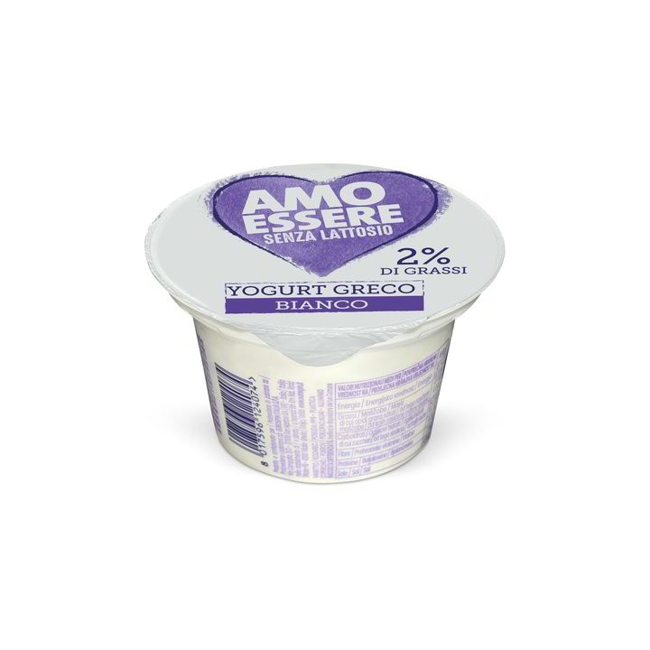 Yogurt greco bianco senza lattosio 150 gr