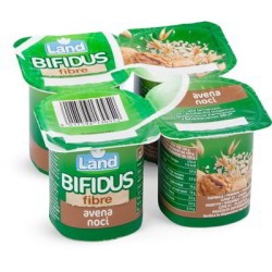 YAOURT BIFIDUS FIBRES AVOINE ET NOIX 4 X 125 GR