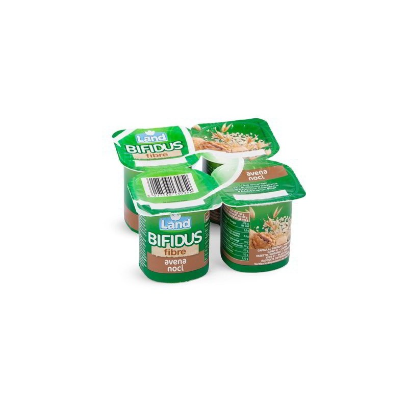 YAOURT BIFIDUS FIBRES AVOINE ET NOIX 4 X 125 GR