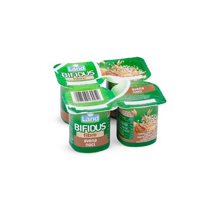 Yogurt Bifidus fibre con avena e noci 4x125gr