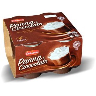 Dessert coppa panna e cioccolato 4x115gr