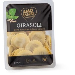 PÂTES FRAÎCHES GIRASOLI BASILIC ET PIGNONS 250 GR