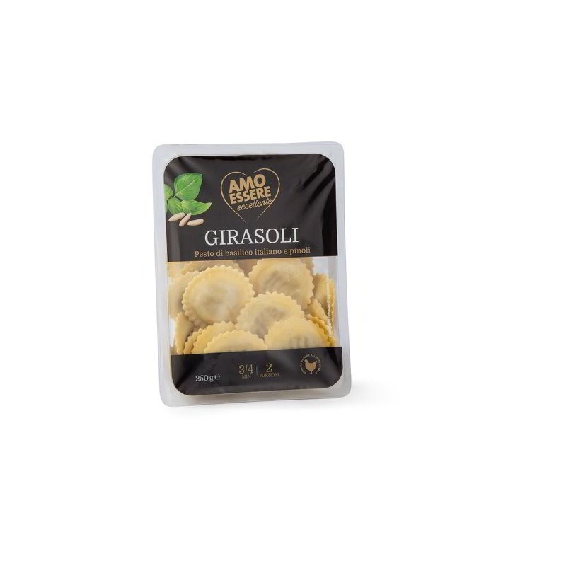 PÂTES FRAÎCHES GIRASOLI BASILIC ET PIGNONS 250 GR
