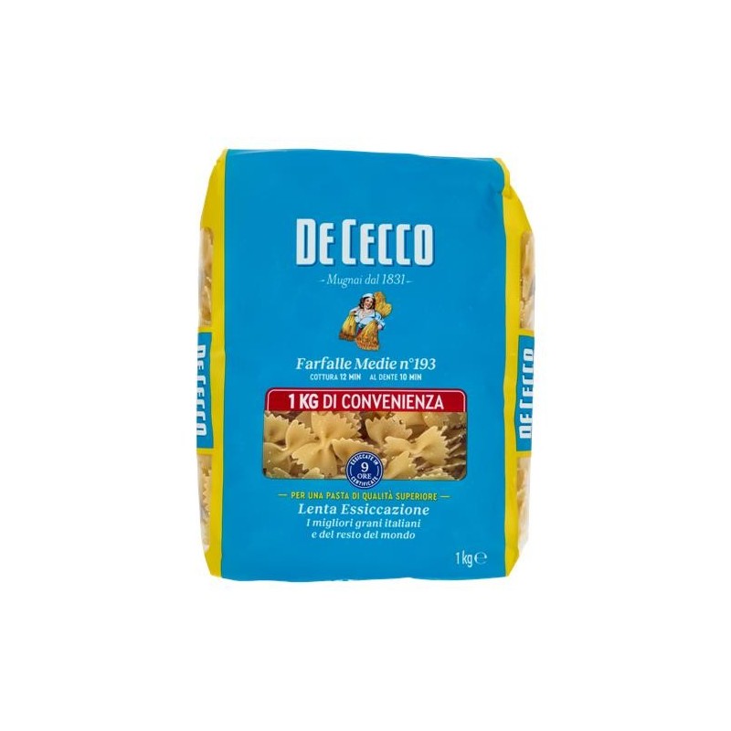 DE CECCO FARFALLE MEDIE N°193 1 KG