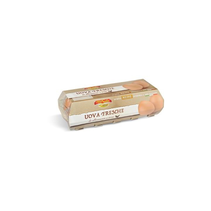 Uova fresche medie 10 pezzi