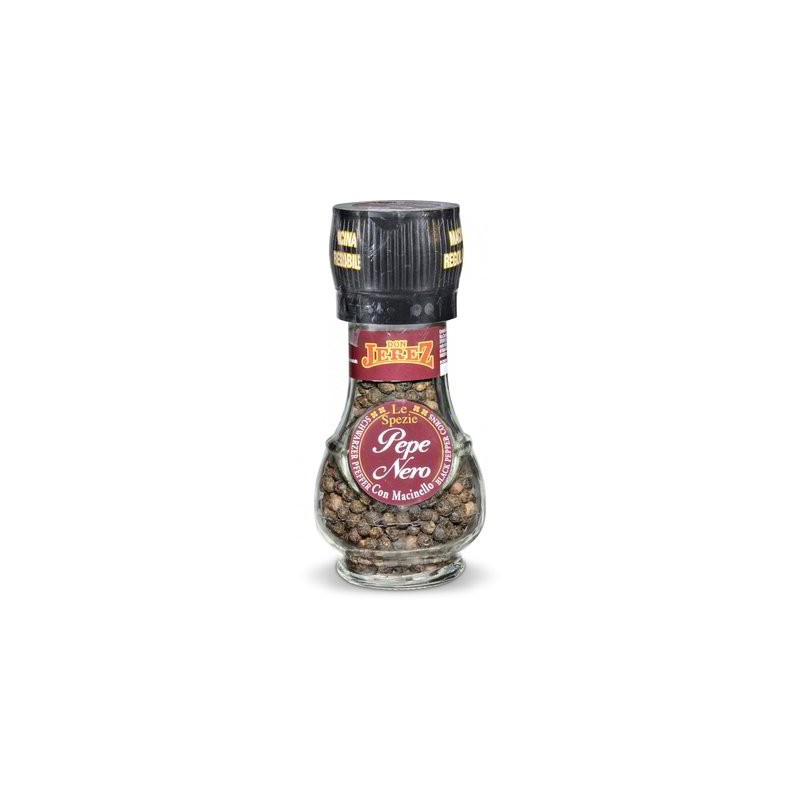 POIVRE NOIR EN GRAINS AVEC MOULIN 45 GR