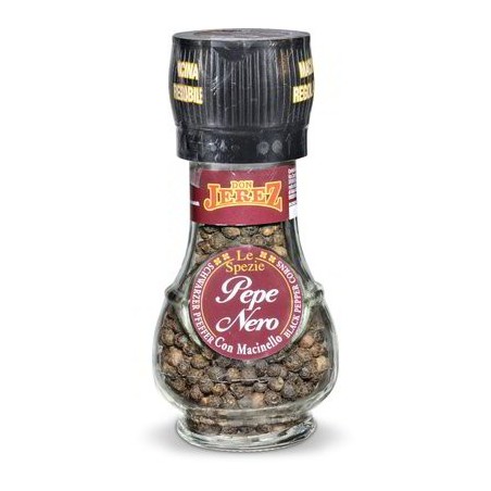 POIVRE NOIR EN GRAINS AVEC MOULIN 45 GR
