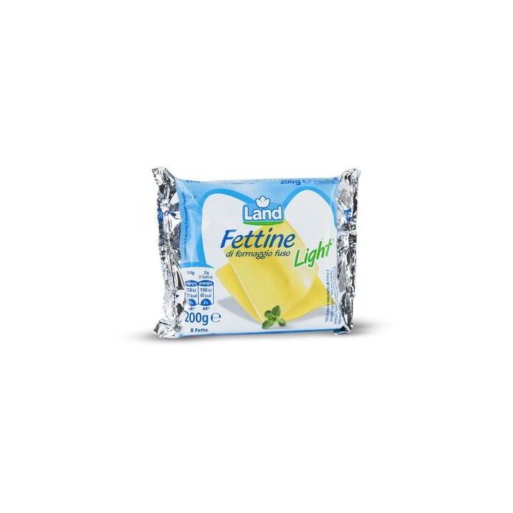 Fettine di formaggio fuso light 200gr