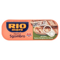 RIO MARE FILETS DE MAQUEREAU GRILLÉS À L’HUILE D’OLIVE VIERGE EXTRA 120 GR