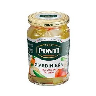Ponti Giardiniera all'Aceto di Vino 290 gr