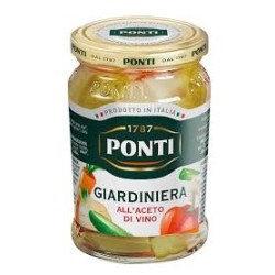 PONTI GIARDINIERA AU VINAIGRE DE VIN 290 GR