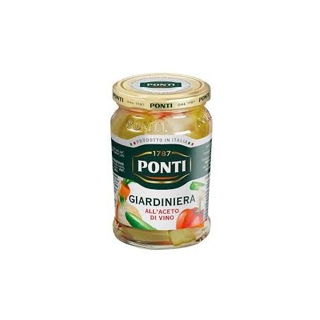 PONTI GIARDINIERA AU VINAIGRE DE VIN 290 GR