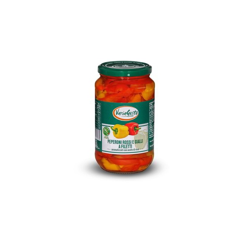 POIVRONS ROUGES ET JAUNES EN LAMELLES 545 GR