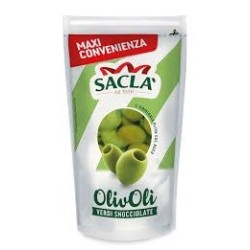 SACLÀ GRANDES OLIVES VERTES DÉNOYAUTÉES 375 GR