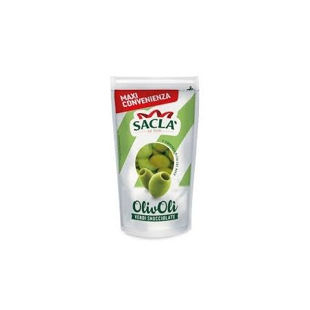 SACLÀ GRANDES OLIVES VERTES DÉNOYAUTÉES 375 GR