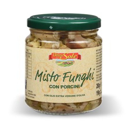 MÉLANGE DE CHAMPIGNONS AUX CÈPES À L’HUILE 290 GR