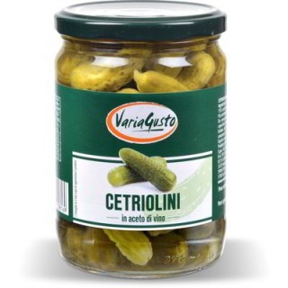 CETRIOLI ALL'ACETO DI VINO 545GR - 300GR