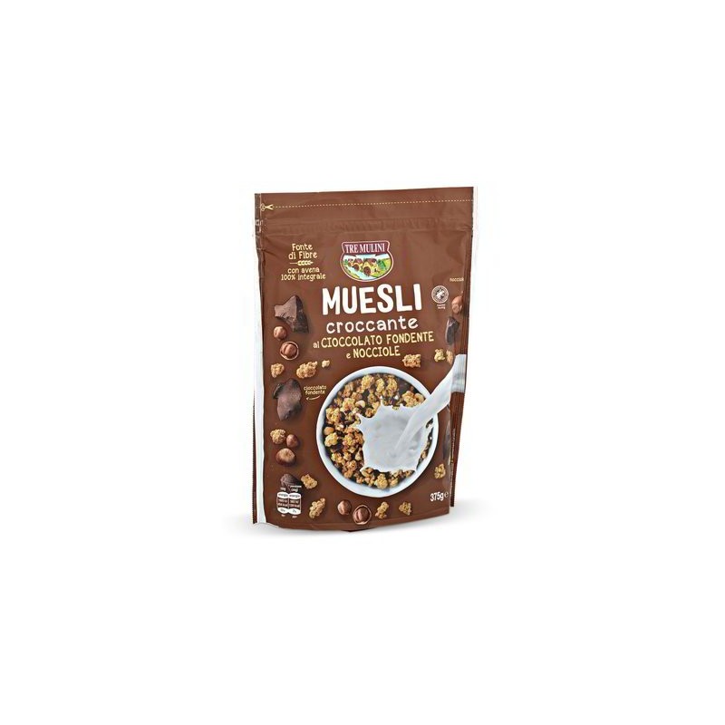 MUESLI CROUSTILLANT CHOCOLAT ET NOISETTES 375 GR