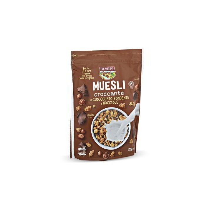MUESLI CROCCANTE AL CIOCCOLATO E NOCCIOLE 375 GR