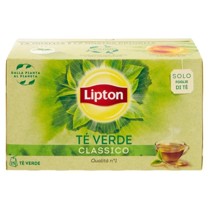 Lipton tè verde classico 25 filtri 32,5 gr