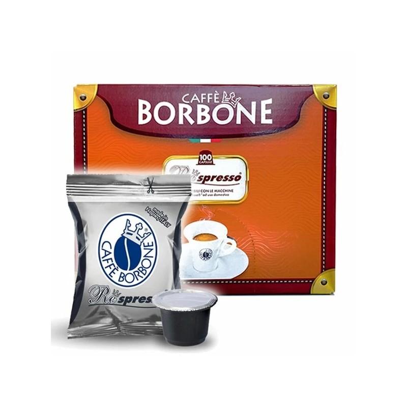 CAFÉ BORBONE 100 CAPSULES COMPATIBLES NESPRESSO MÉLANGE NOIR