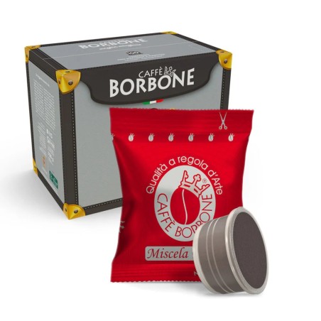 CAFÉ BORBONE 100 CAPSULES COMPATIBLES LAVAZZA POINT MÉLANGE ROUGE