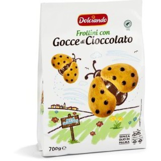 BISCOTTI FROLLINI CON GOCCE DI CIOCCOLATO 700 gr