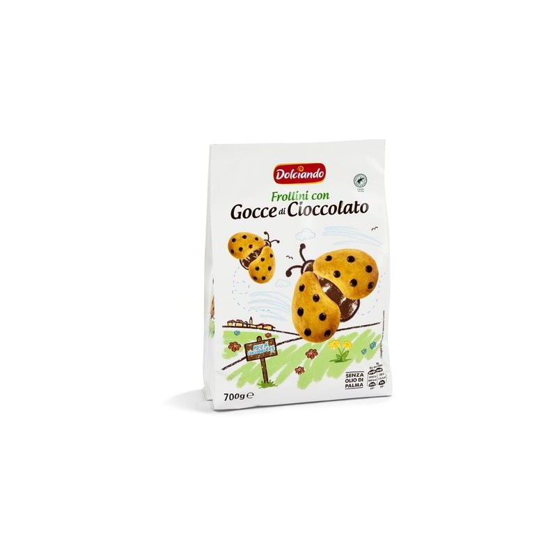 BISCOTTI FROLLINI CON GOCCE DI CIOCCOLATO 700 gr