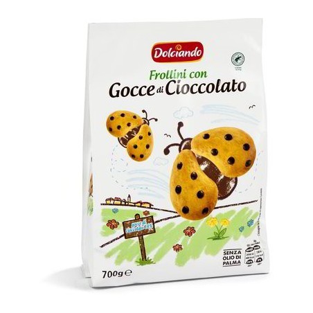 BISCOTTI FROLLINI CON GOCCE DI CIOCCOLATO 700 gr