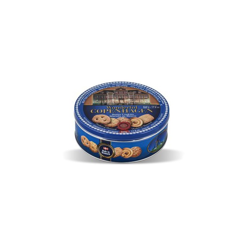 BISCUITS DANOIS EN BOÎTE MÉTALLIQUE 500 GR