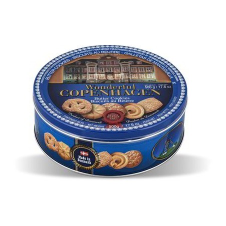 BISCUITS DANOIS EN BOÎTE MÉTALLIQUE 500 GR