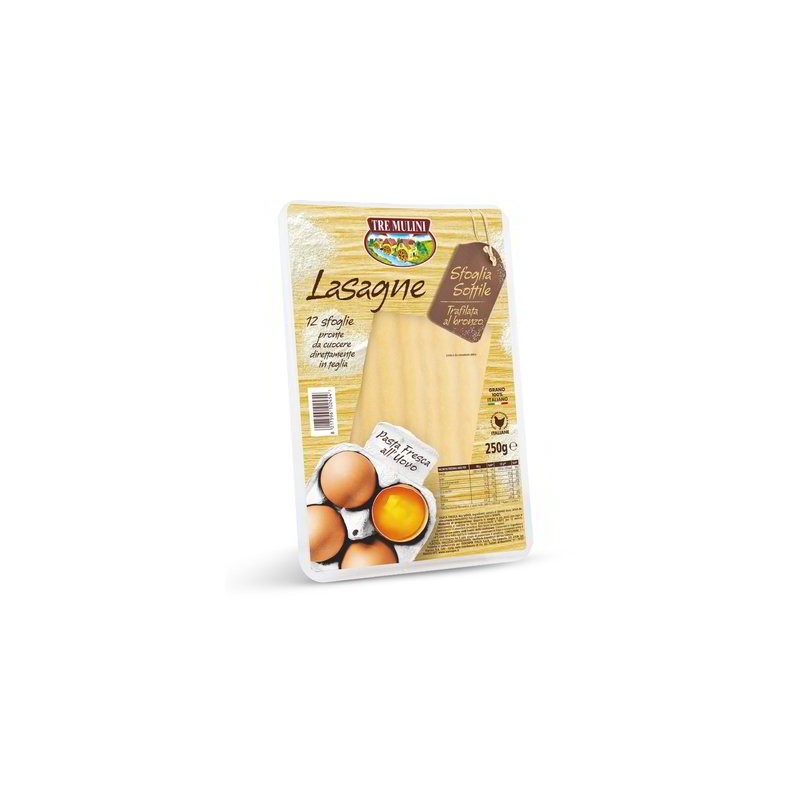 FEUILLES FINES AUX ŒUFS POUR LASAGNES 250 GR