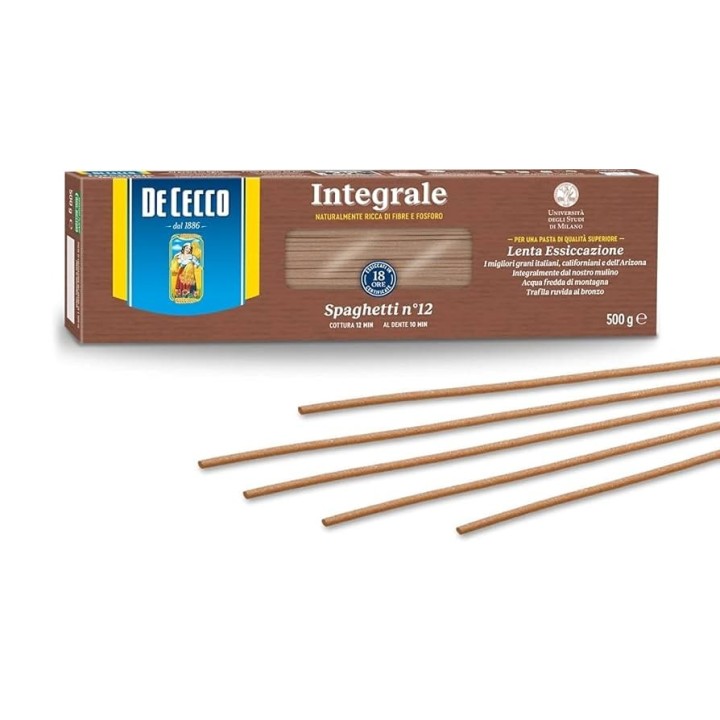 PASTA DE CECCO INTEGRALE SPAGHETTI N°12 500 GR